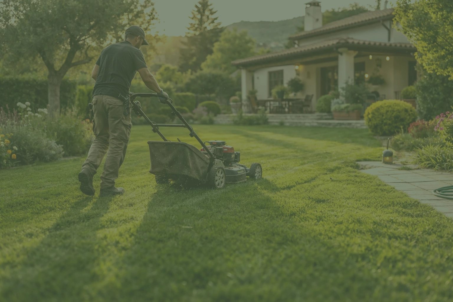 κούρεμα γκαζόν